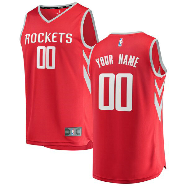 Maillot nba Houston Rockets Icon Edition Homme Custom 0 Rouge